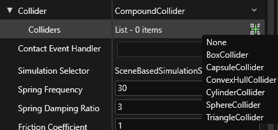 Add Static collider component